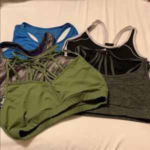 Lot of 5 sports bra